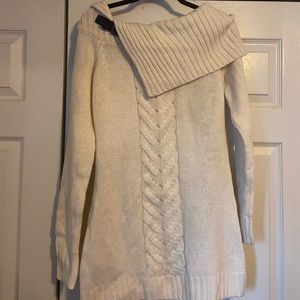 Never worn! Boatneck tunic sweater